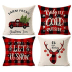 European Style Christmas Cushion Covers with Reindeer