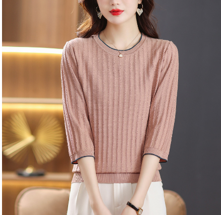 Christmas Snowman Print Women's T-Shirt with 3/4 Sleeves | Streetwear