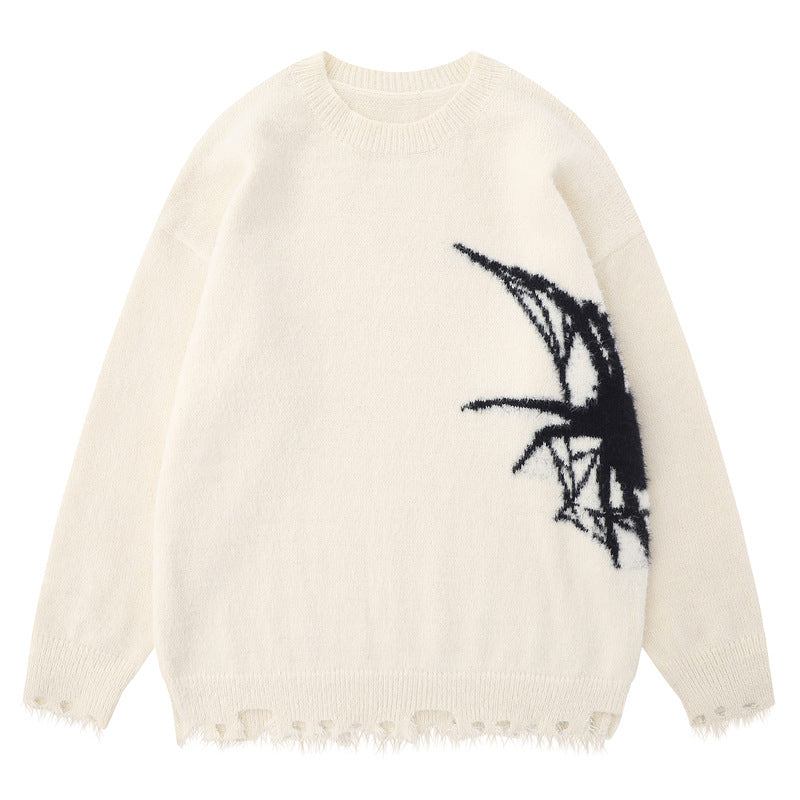 American Retro Spider Sweater for Men