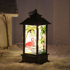 Christmas Snowman Candle Lantern Table Night Light Decor