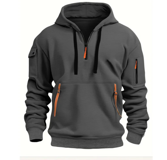 Cotton Dropped Shoulder Hooded Sweatshirt | Streetwear