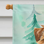 Norfolk Terrier Christmas House Flag