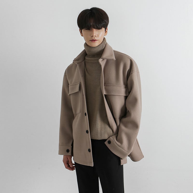 Trendy Thickened Short Woolen Coat