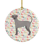 Ecuadorian Hairless Dog Merry Christmas Ceramic Ornament