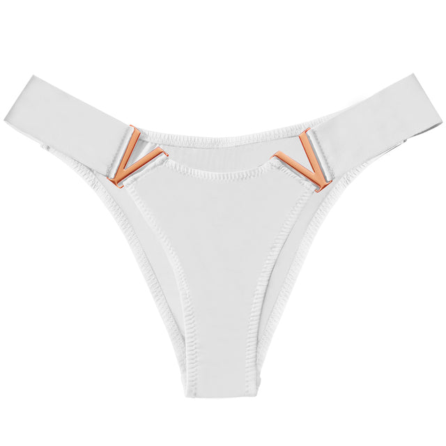 V-Shaped Metal Decoration Women's Sports Hip Panties