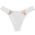 V-Shaped Metal Decoration Women's Sports Hip Panties