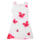 New Summer Cartoon Print Dress for Girls (Princess Style)