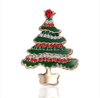 Fashion Bow Tie Wreath Brooch Christmas Gift