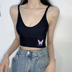 Girls' Ribbed Butterfly Camisole Bralette