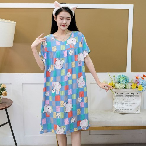 Fresh Sweet Japanese Short Sleeve A-Line Chiffon Dress