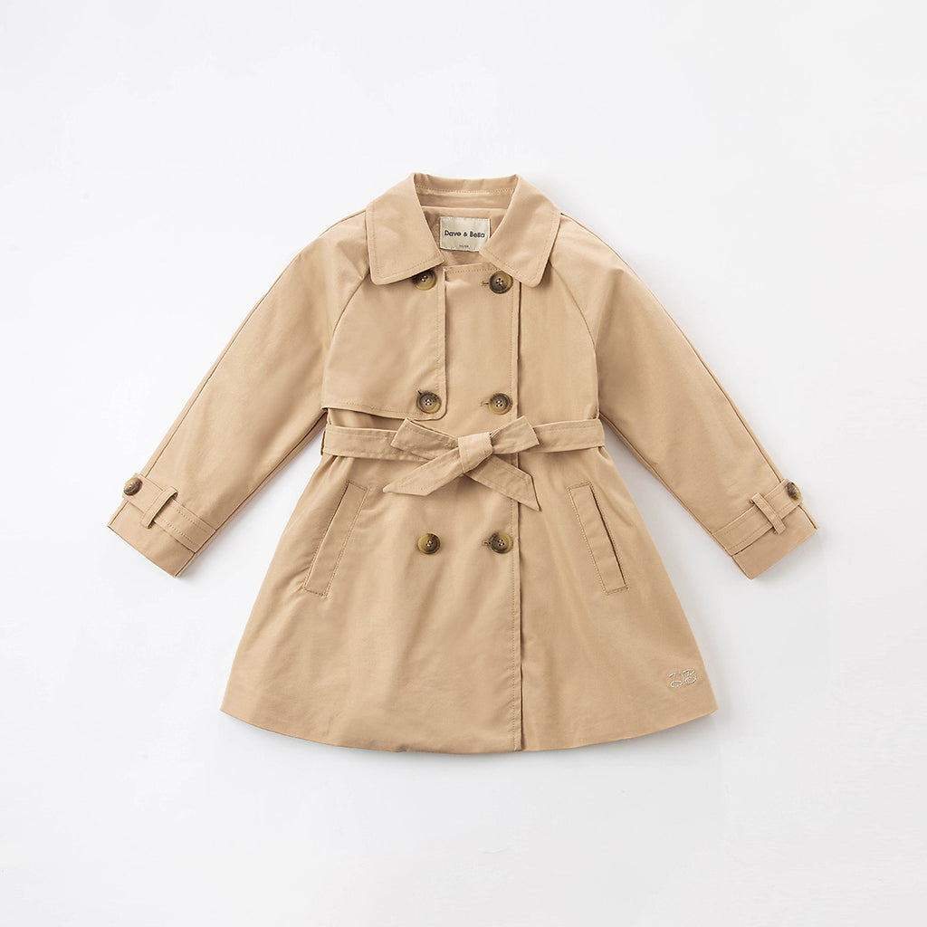 Mid-Length Casual Windbreaker Jacket for Kids