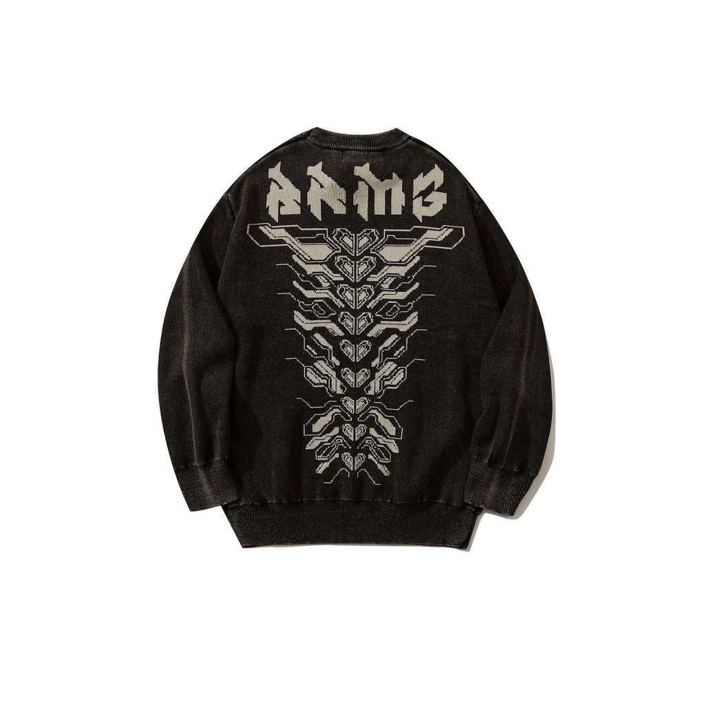 Loose Fit Round Neck Sweater for Men