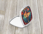 Rhinoceros Christmas Compact Mirror