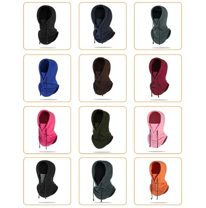 Outdoor Riding Hat Windproof Coldproof Warm Scarf Mask | Embroidered Cap