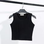 Women's High Waist Crop Tank Top for Yoga and Sports