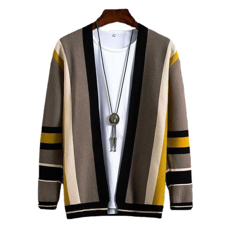 Men's Korean Trendy Loose Sweater Jacket for Fall/Winter