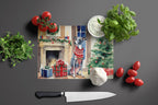 Italian Greyhound Cozy Christmas Glass Cutting Board
