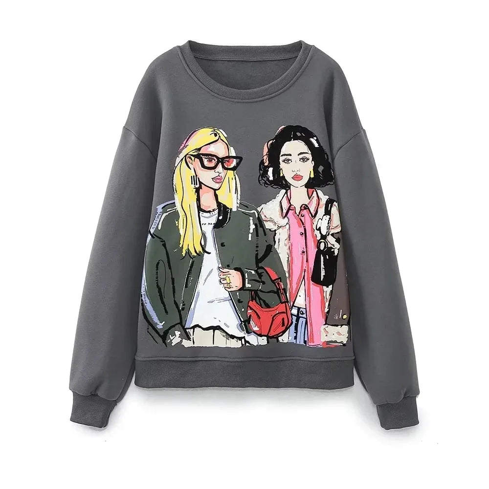 Sivatu Women's Fashion Hoodie with Print 2023 | Streetwear