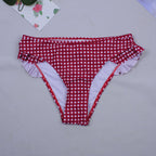 2019 New Sexy Plaid Bikini with Ruffled Straps