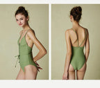 Strap Bodysuit with Eyelet and Tie Design