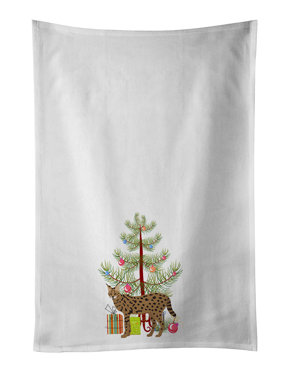 Savannah Cat Christmas Kitchen Towel Set of 2