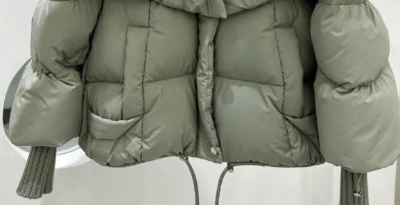 Puffer Jacket Real Fox Fur Collar