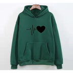 Women's Plus Velvet Hoodie | Streetwear
