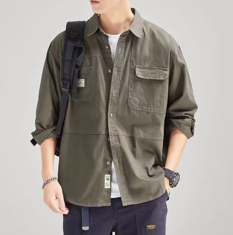Men's American Vintage Work Shirt Jacket (One Piece)