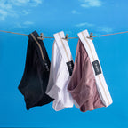 Men's Sheer Low-Rise Bikini Briefs