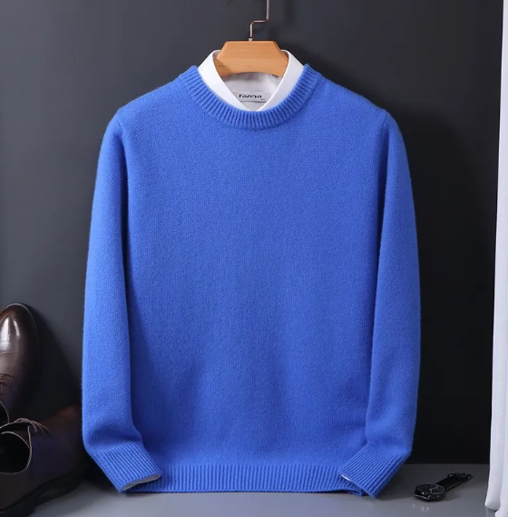 Men's Oversized Knit Round Neck Sweater