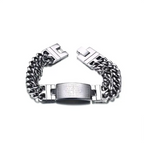 Men's Cross Scripture ID Bracelet | Christian Jewelry