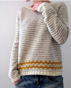 Color Block Loose Pullover | Streetwear