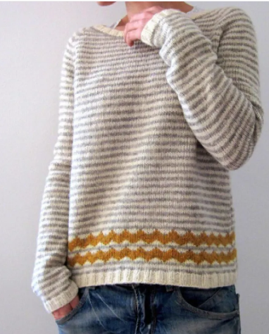 Color Block Loose Pullover | Streetwear