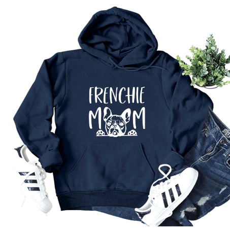Champion Hoodie for Frenchie Moms - Long Sleeve (Single) | Streetwear