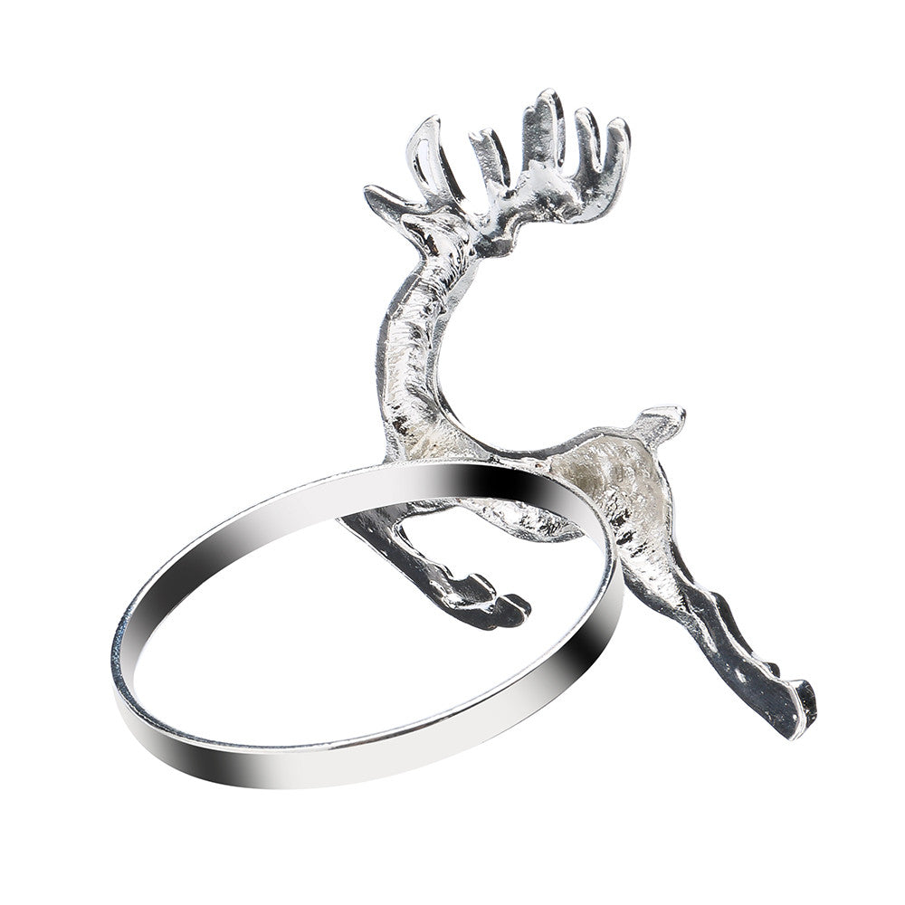 Elegant Deer Napkin Ring for Fine Dining (Christmas Gift)