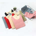 Velvet Slim Seamless Thermal Underwear Set for Women