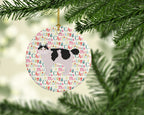Kurilian Bobtail #2 Cat Christmas Ceramic Ornament