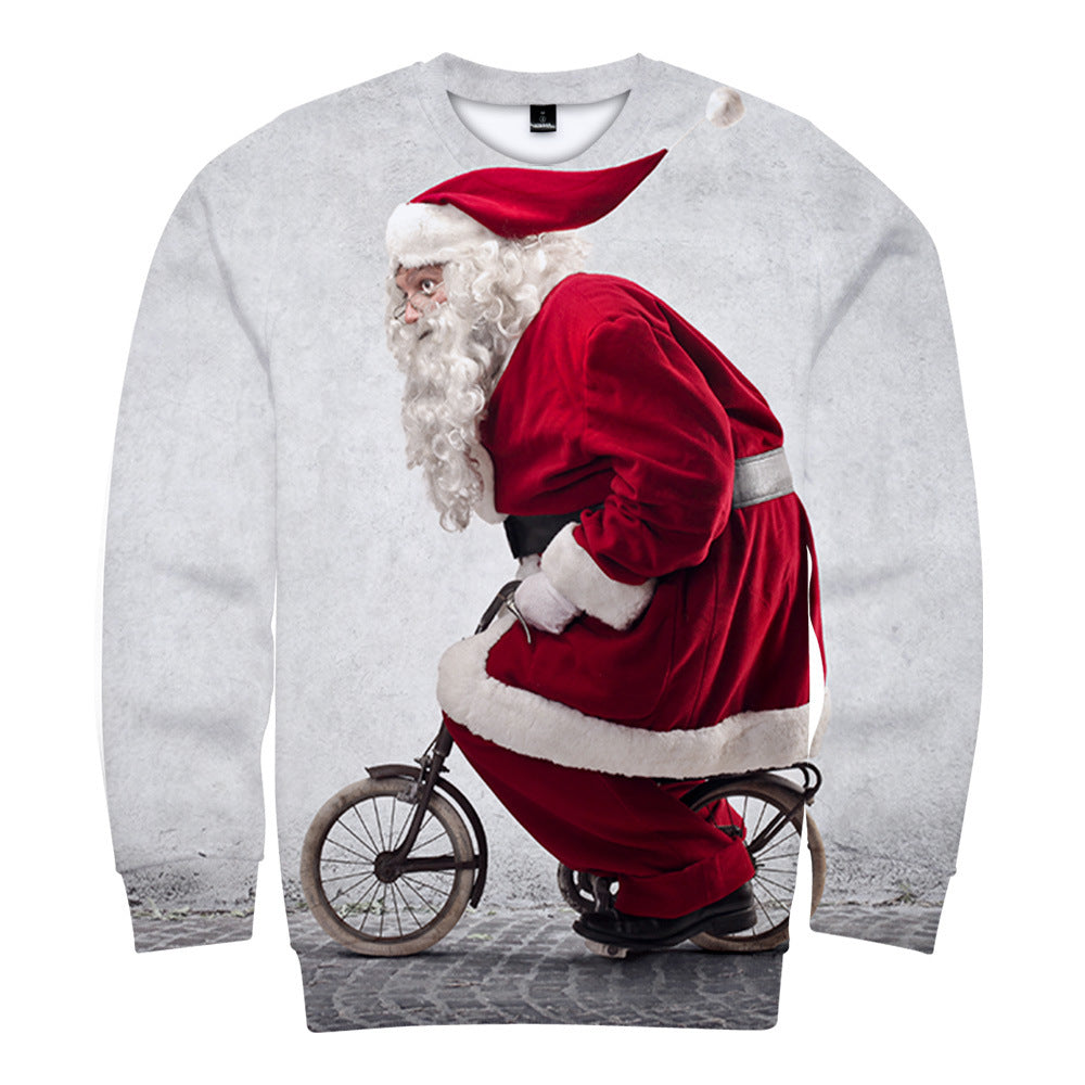 2019 3D Printed Long Sleeve Christmas Sweatshirt | Streetwear