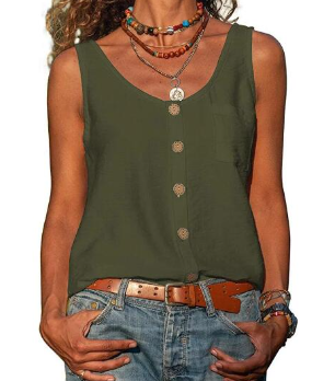 IBIZA Fashion Elegant Women's Tank Top - V-Neck Shirt