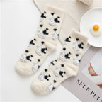 Cartoon Animal Mink Fleece Socks for Women