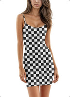 Spice Girls Halter Dress with Wrap Arm Skirt Knit