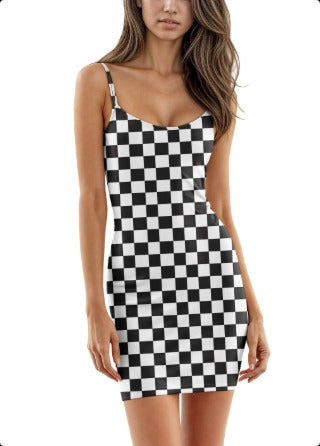 Spice Girls Halter Dress with Wrap Arm Skirt Knit