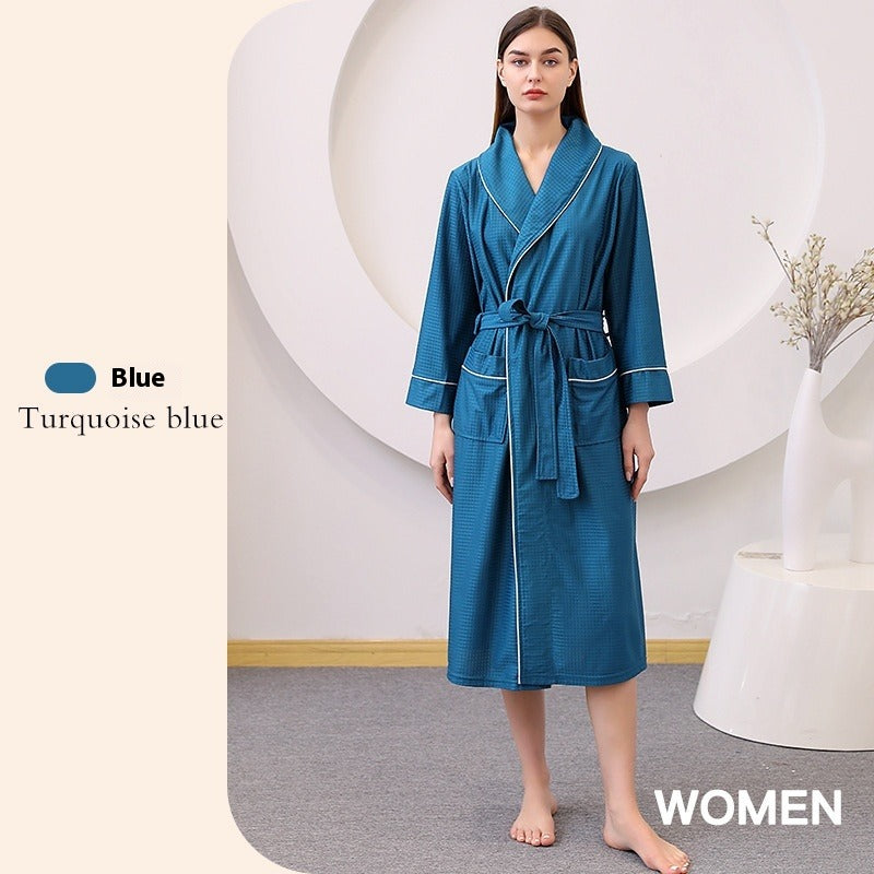 Thin Satin Quick-Dry Couple Nightgown