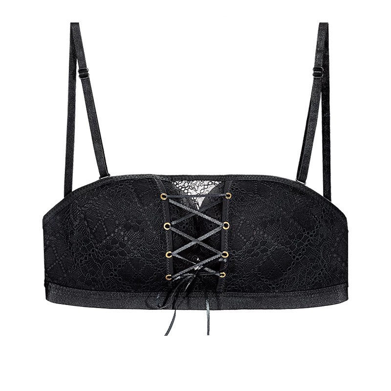 Invisible Strapless Lace Bra with No Underwire