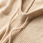 Cozy Knit All-in-One Hat & Scarf Pullover | Streetwear