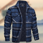 Long Sleeve Thick Checks Men's Jacket