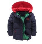 Boys' Thick Hooded Jacket - Smile (One Piece)