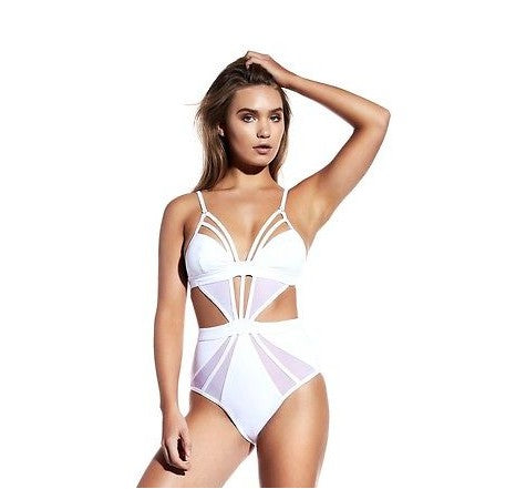 One-Piece Solid Color Swimsuit & Bikini Set