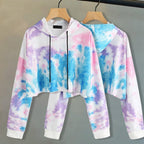 Creative Ladies' Colorful Long Sleeve Sports Hoodie | Streetwear