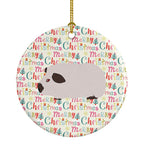 Himalayan Guinea Pig Christmas Ceramic Ornament